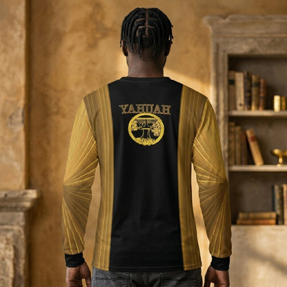 Yahuah: Tree of Life (02-02) - The Firmament Radiance | Men's Long Sleeve Tee