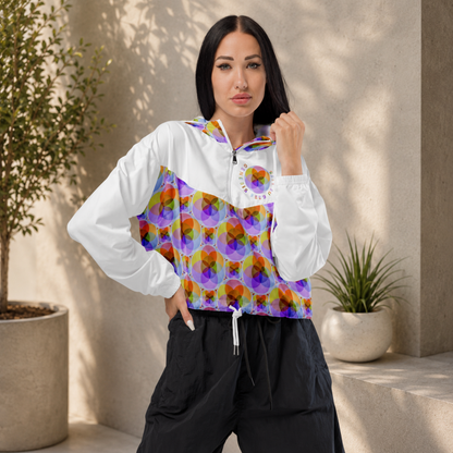 Sacred Geometry: Genesis Seed of Life 01-01 Cropped Windbreaker