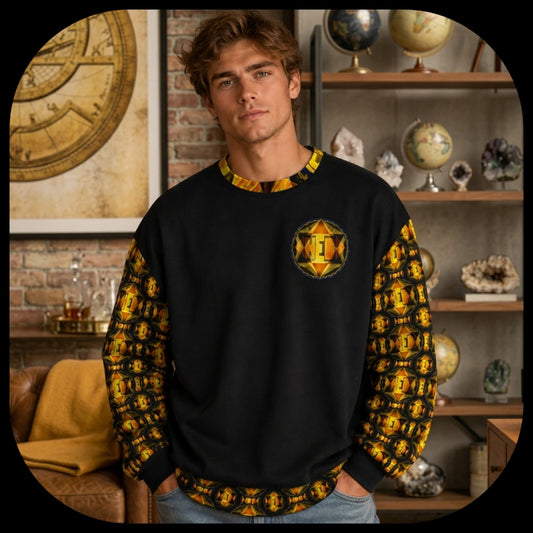Hebrew World 01-02 Royal Radiance Heavyweight Oversized Unisex Sweatshirt