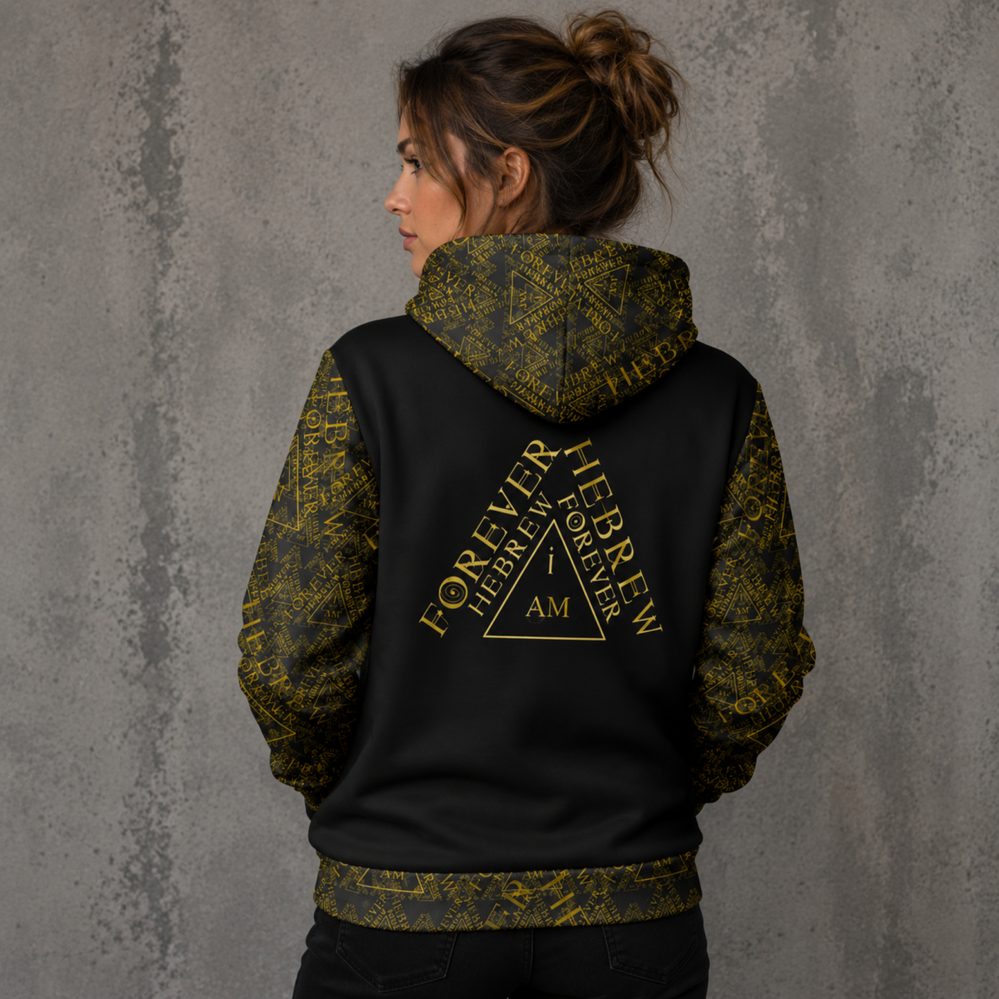 I AM HEBREW 03-01 Designer Triblend Fleece Unisex Hoodie