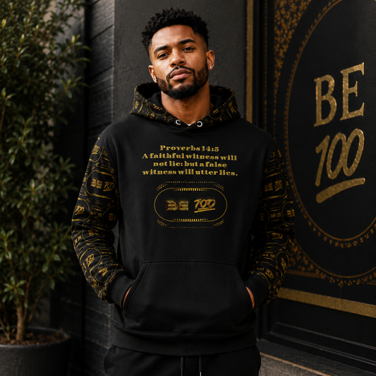 "Be 100" (01) | Unisex Cotton Blend Hoodie