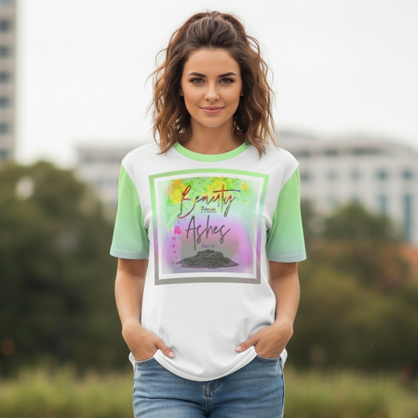Redemption & Hope 01: Beauty From Ashes Women's Cotton T-shirt (2 styles)