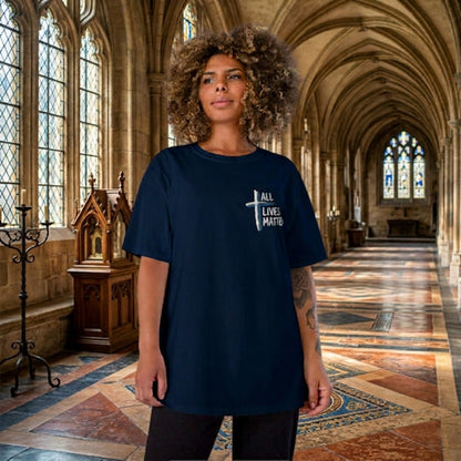 Outspoken Designs 04-02 "All Lives Matter" Designer Champion Unisex T-shirt (2 colors)