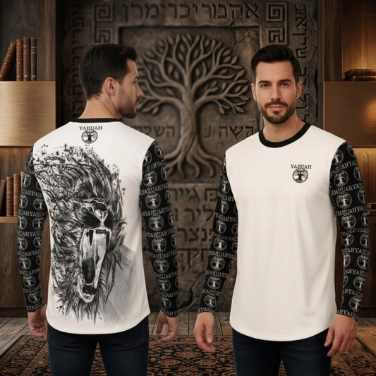 Yahuah: Tree of Life (02-05) - The Dualism Refined | Men's Long Sleeve Cotton Tee