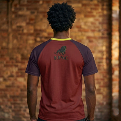 KING 01-02 Men's Designer Raglan T-shirt