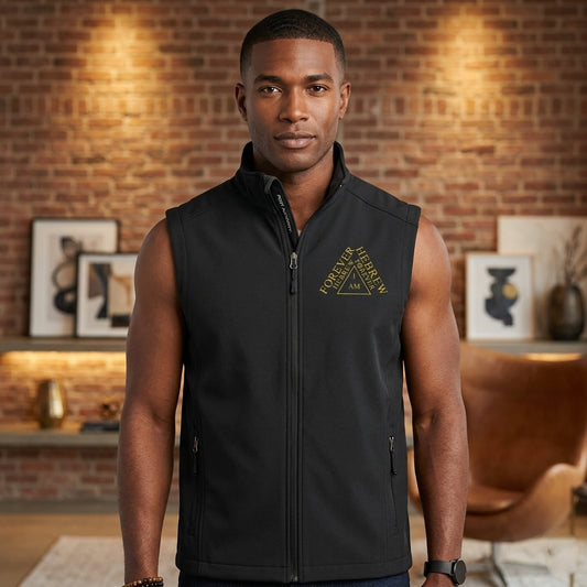 I AM HEBREW 03-01 Designer Port Authority Men's Core Soft Shell Vest