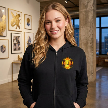 Hebrew World 01-01 The Radiant Six Jerzees NuBlend Unisex Fleece Zip Hoodie