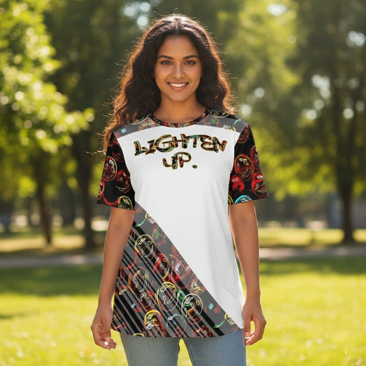 Outspoken Designs 01-01 "Lighten Up" Ladies Designer Cotton T-shirt