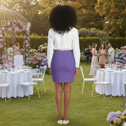 TRP Floral Print 07: African Daisies 01 Designer Pencil Skirt