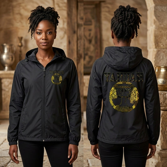 Yahuah Yahusha 04 Designer Sport-Tek Women's Fleece Lined Windbreaker (6 colors)