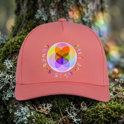 Sacred Geometry: Genesis Seed of Life 01-01 Designer Pacific Headwear Weekender Perforated Snapback Cap (3 colors)