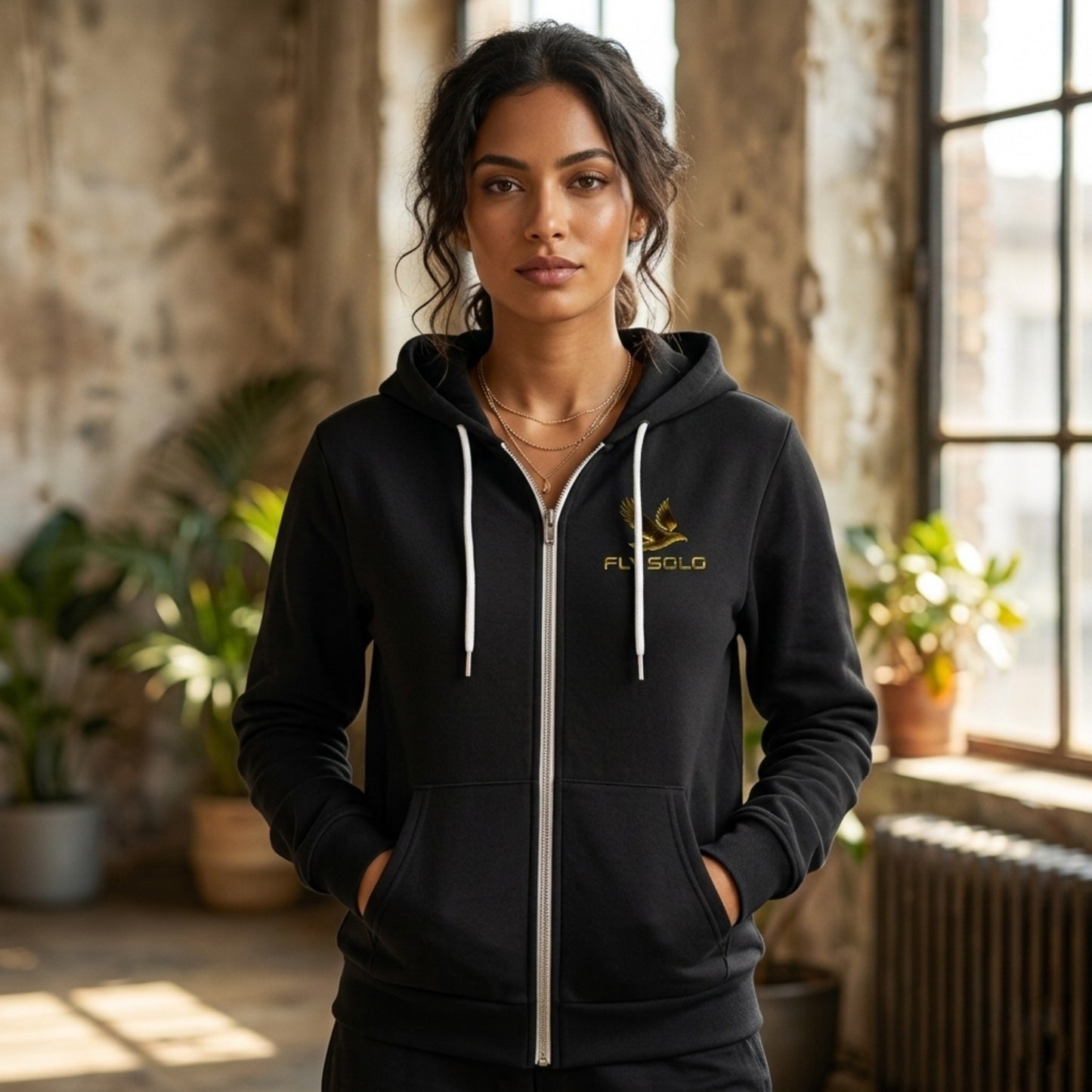 Unity in Solitude (01) "Fly Solo" | Unisex Zip Hoodie | 5 colors