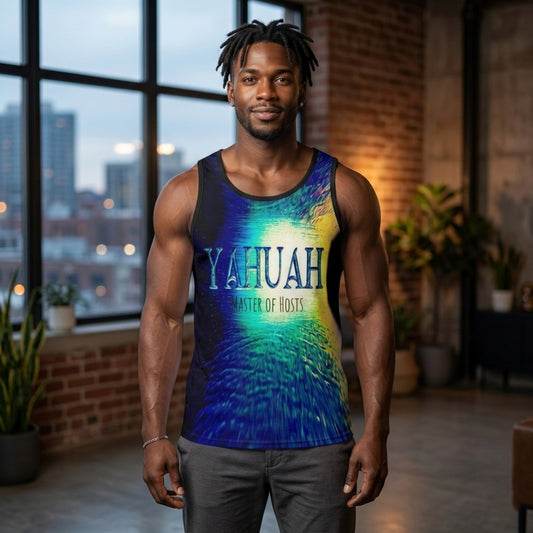 Yahuah-Master of Hosts 02-01 Men's Designer Flowy Tank Top