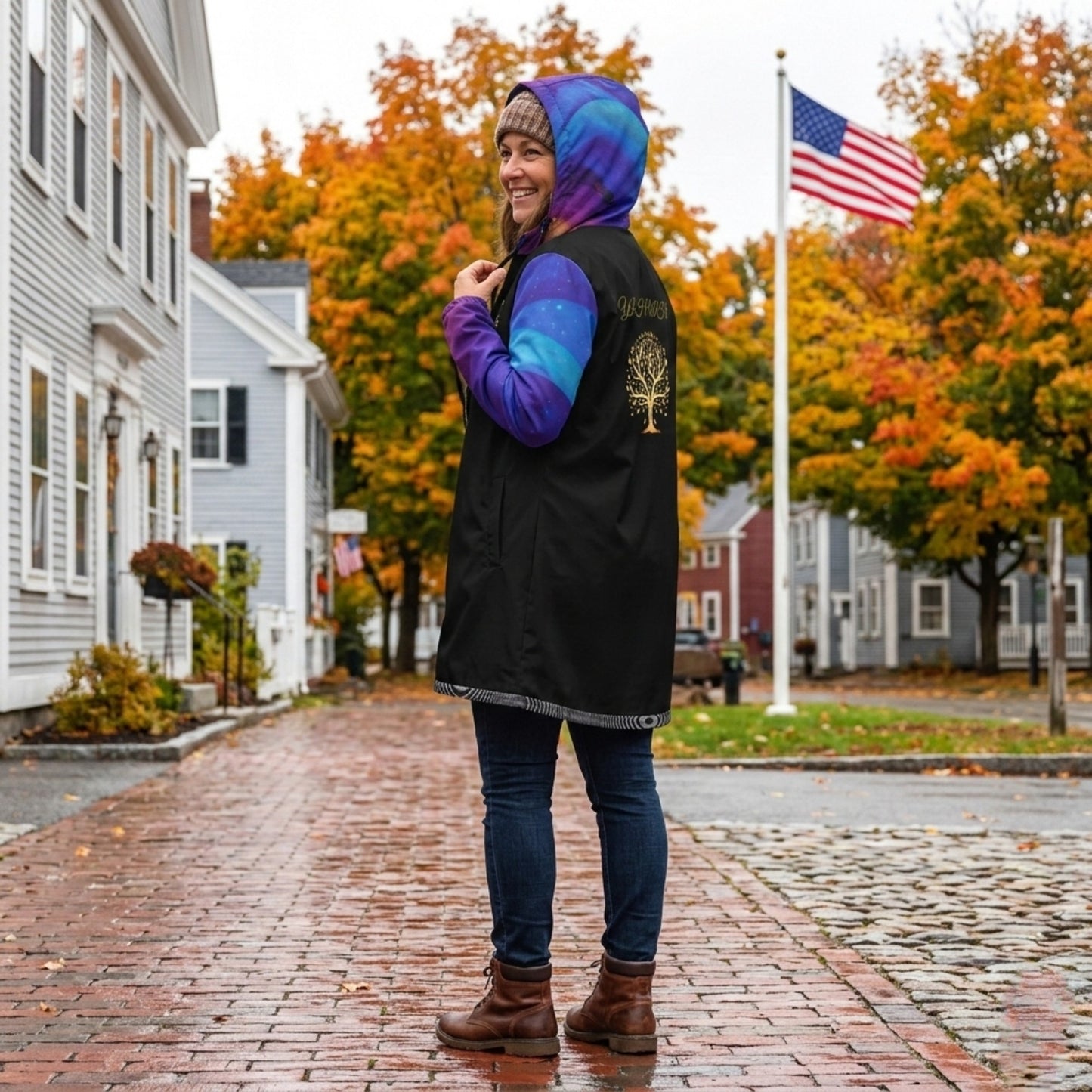 Yahuah: Tree of Life (01-02) - Royal Raiment | Women's Rain Coat