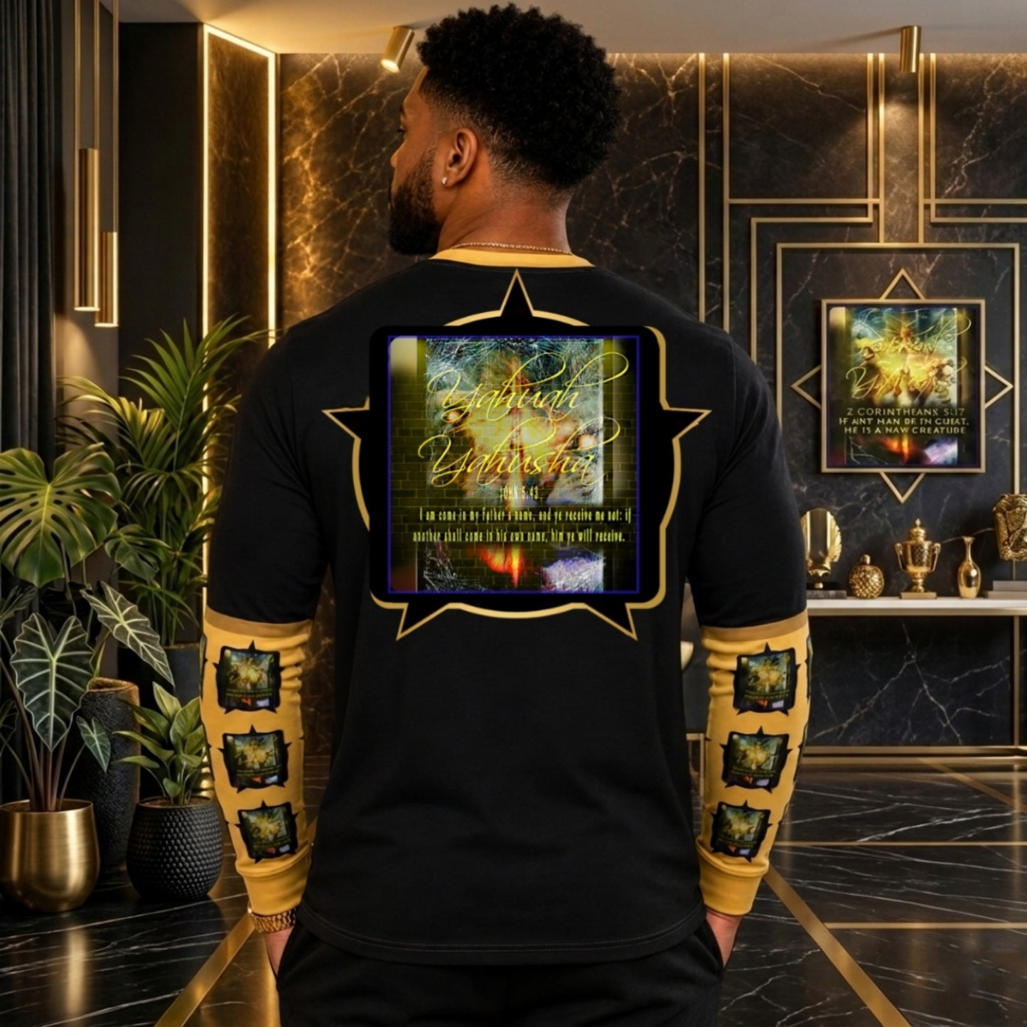 Like Father, Like Son 01 Men's Designer Long Sleeve Jersey T-shirt