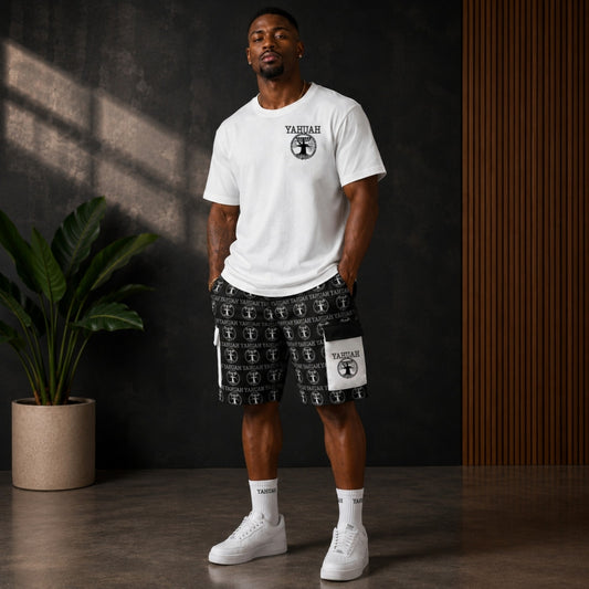 Yahuah: Tree of Life (02-05) - The Dualism Refined | Unisex Heavyweight Cargo Shorts