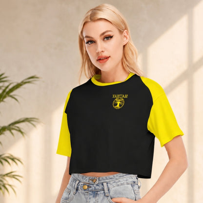 Yahuah: Tree of Life (02-01) - The Covenant Seal | Drop Shoulder Cotton Crop Top