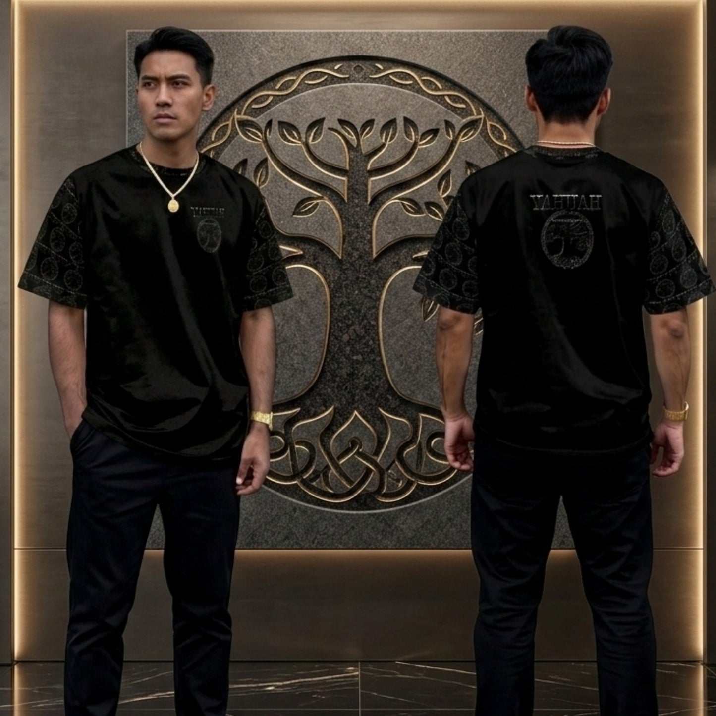 Yahuah: Tree of Life (02-04) - The Etched Testimony | Men's Drop Shoulder Tee