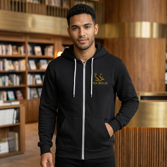 Unity in Solitude (01) "Fly Solo" | Unisex Zip Hoodie | 5 colors