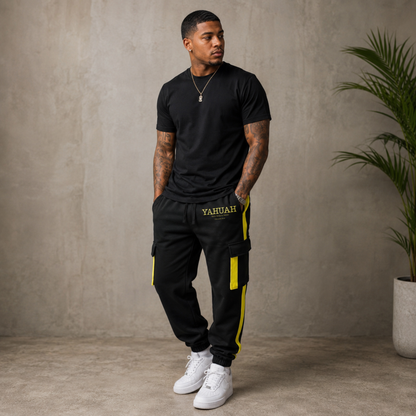Yahuah: Name Above All Names (02-02) | Unisex Triblend Fleece Cargo Joggers