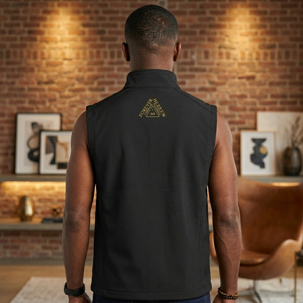 I AM HEBREW 03-01 Designer Port Authority Men's Core Soft Shell Vest