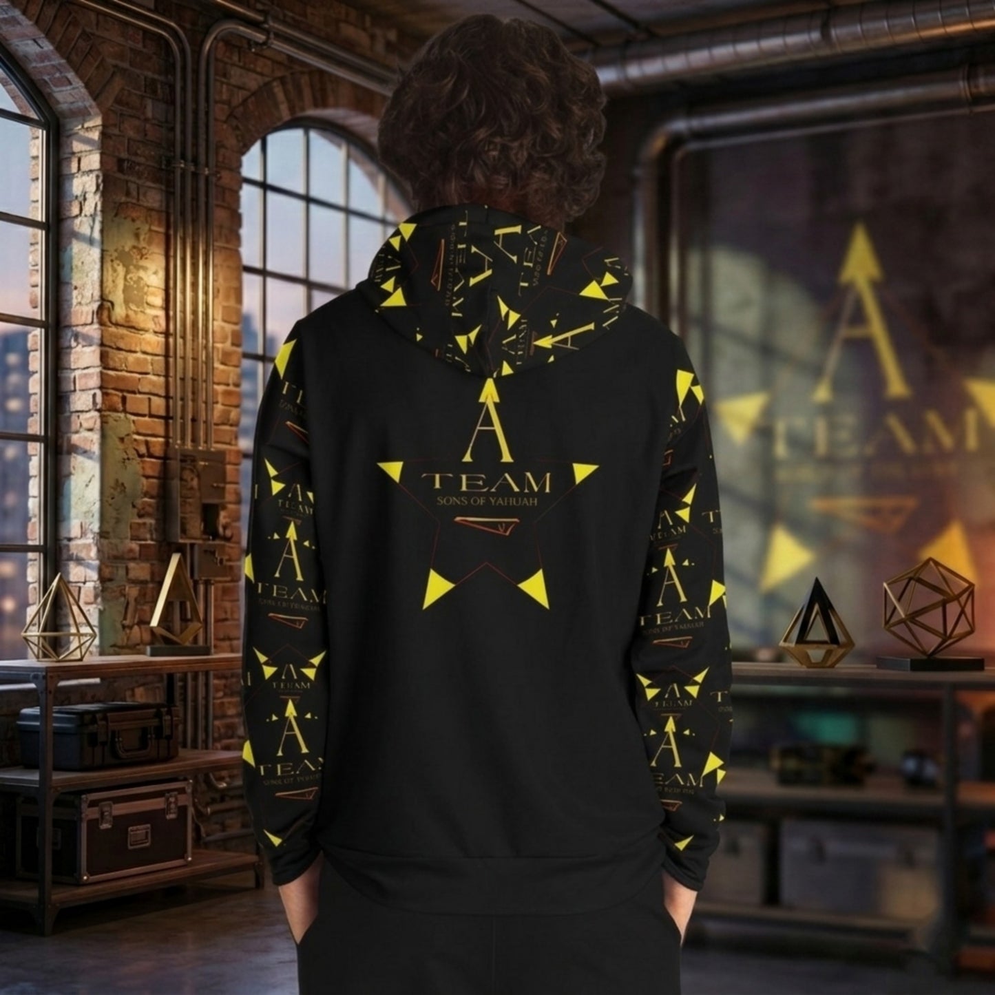 A-Team 02-01 Men's Designer Triblend Fleece Hoodie