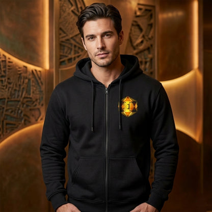 Hebrew World 01-01 The Radiant Six Jerzees NuBlend Unisex Fleece Zip Hoodie
