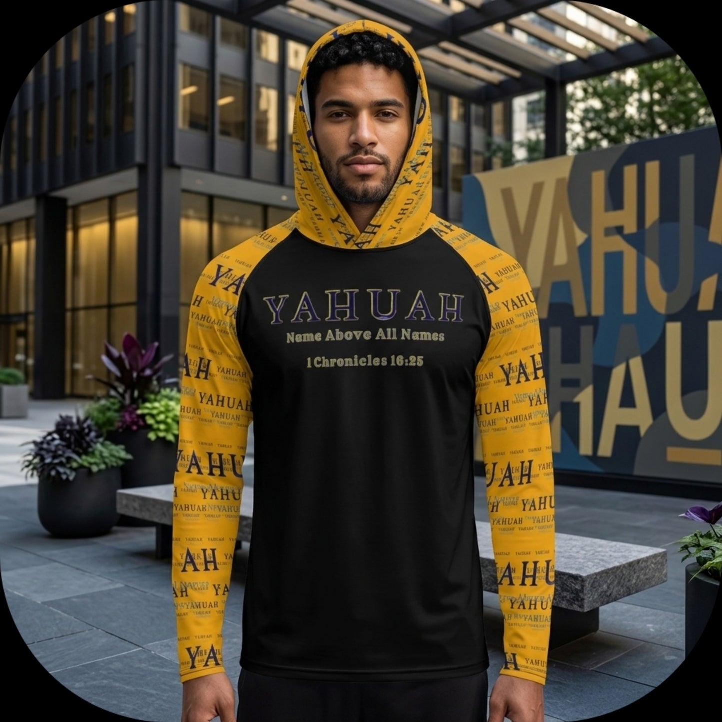 Yahuah: Name Above All Names (02-01) | Men's Sun Protection Hoodie