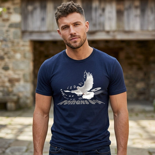 Led by the Spirit of God 01 Designer Bella + Canvas Men's Fast Fashion Heavyweight Street T-shirt (4 colors)