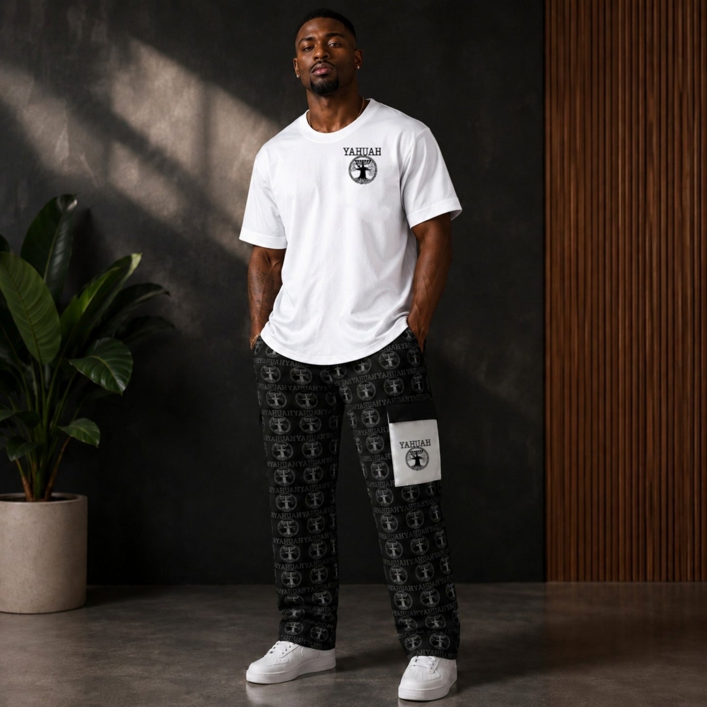 Yahuah: Tree of Life (02-05) - The Dualism Refined | Men's Cargo Sweatpants