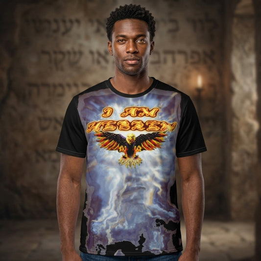 I AM HEBREW 04: "Divinely Covered" Men's Cotton Blend Tee