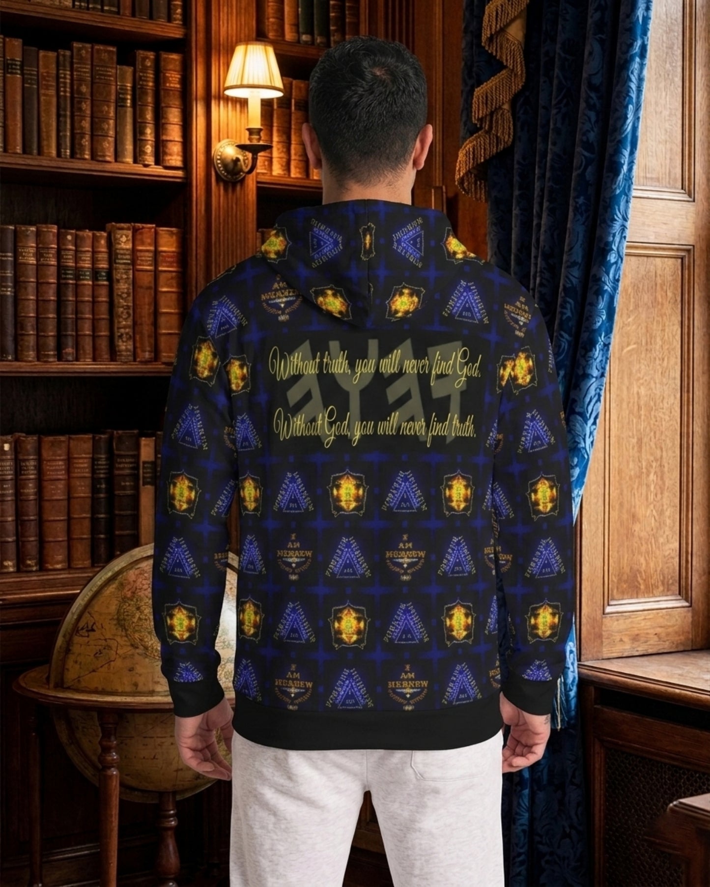 Truth Illustrated 01-01 Men's Designer Hoodie