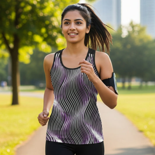 Orot (The Lights) Series: OR ARGAMAN | Royal Light (Purple) Women's Racerback Tank