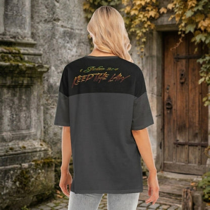 Commandment Keepers 01-01 Designer Drop Shoulder Split Hem Long T-shirt