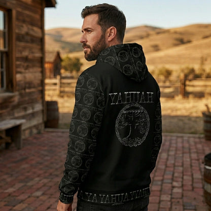 Yahuah-Tree of Life 02-04 Designer Unisex Cotton Hoodie