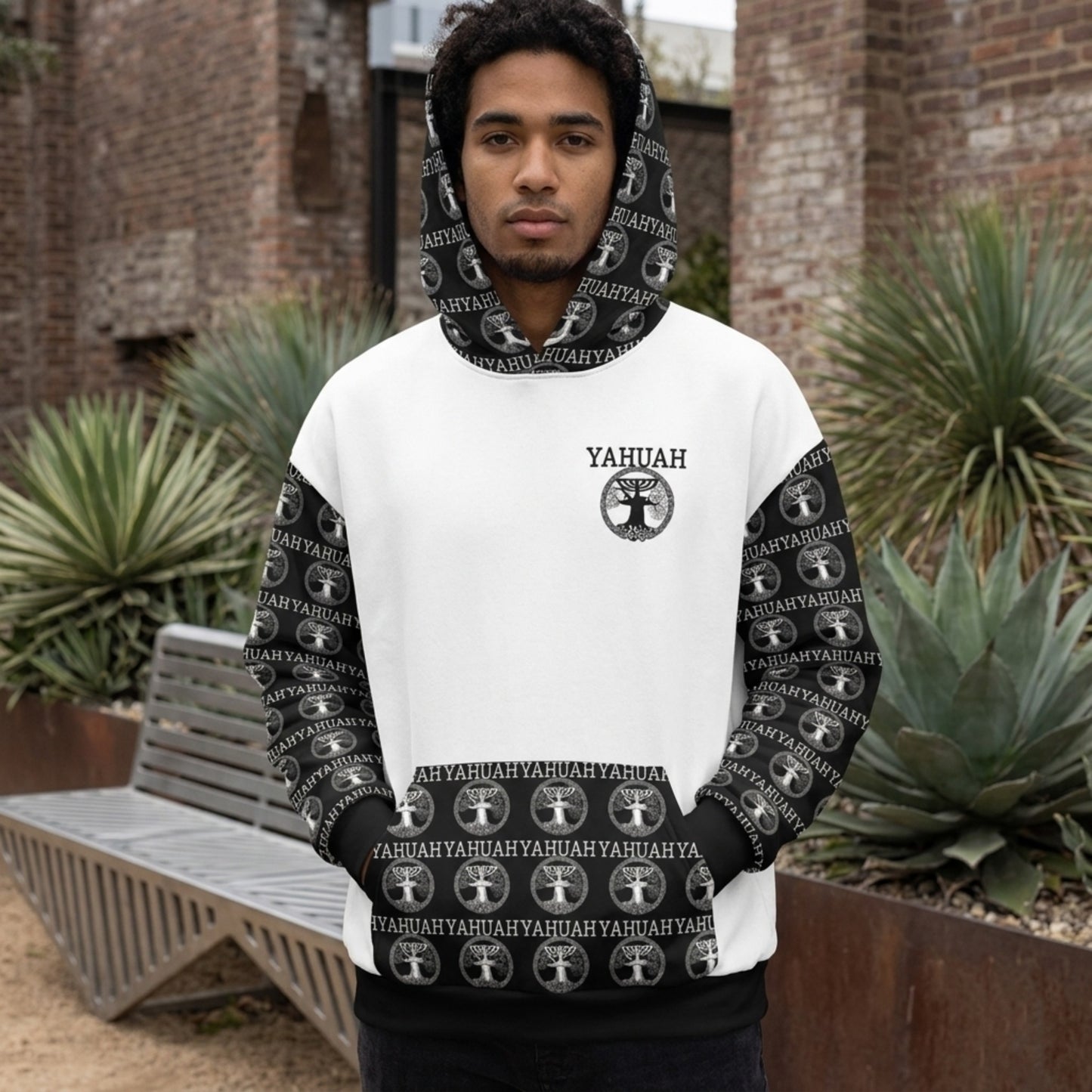 Yahuah: Tree of Life (02-05) - The Dualism Refined | Unisex Heavyweight Oversized Fleece Hoodie