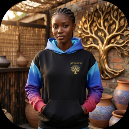 Yahuah: Tree of Life (01-02) - Royal Raiment | Unisex Heavyweight Oversized Fleece Hoodie
