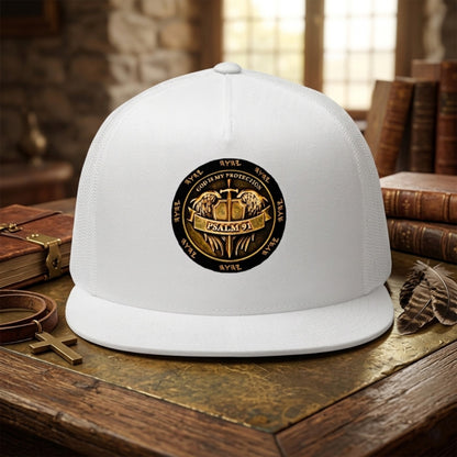 The Shield of Sovereign Defense | 5 Panel Trucker Cap | 4 colors
