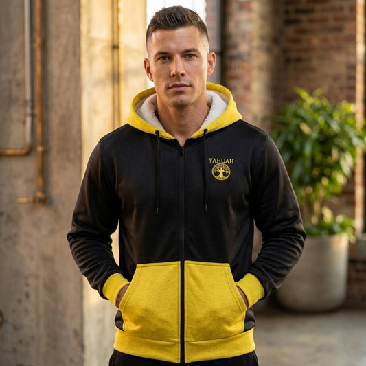 Yahuah: Tree of Life (02-01) - The Covenant Seal | Microfleece Unisex Zip Hoodie
