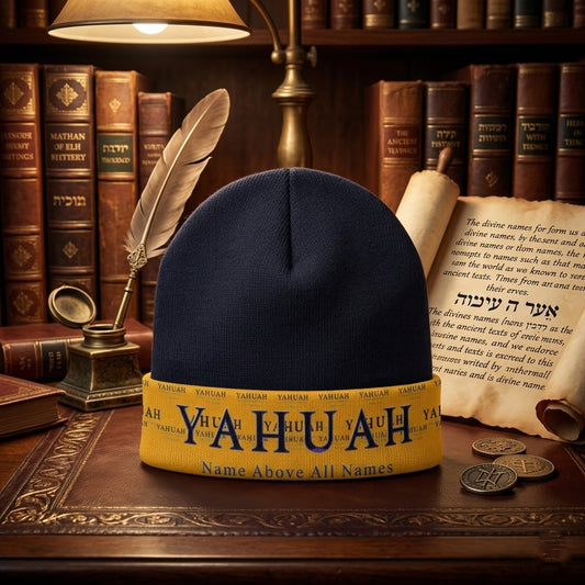Yahuah-Name Above All Names 02-01 Designer Cuffed Beanie