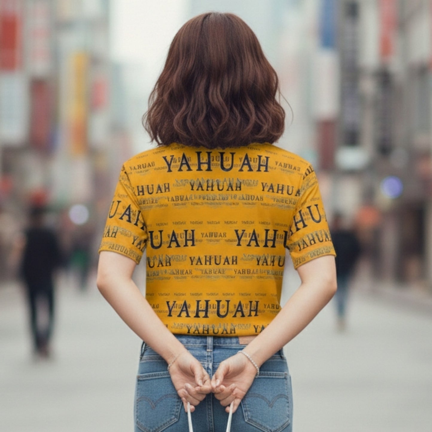 Yahuah-Name Above All Names 02-01 Ladies Designer T-shirt