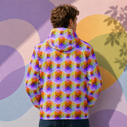 Sacred Geometry: Genesis Seed of Life 01-01 Men’s Designer Windbreaker