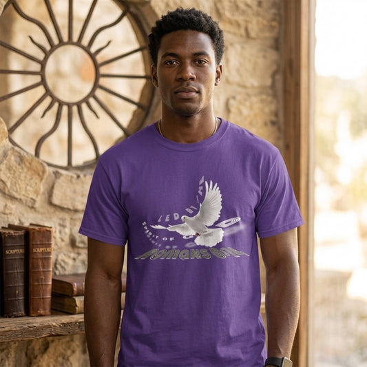 Led by the Spirit of God 01 Designer Next Level Men's Cotton Blend T-shirt (6 colors)