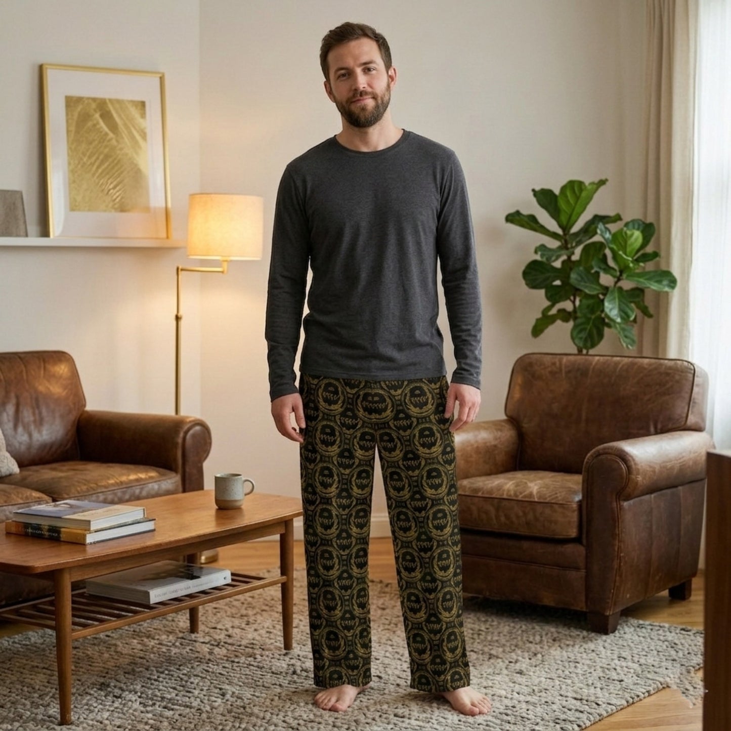 Most High God - Yahuah: The Strong Tower Unisex Open-Bottom Lounge Joggers (Style 02)