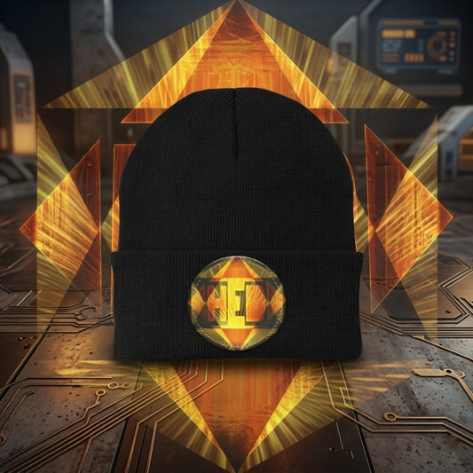 Hebrew World 01-01 The Radiant Six Port & Co. Knit Beanie with Leather Patch (3 Colors)