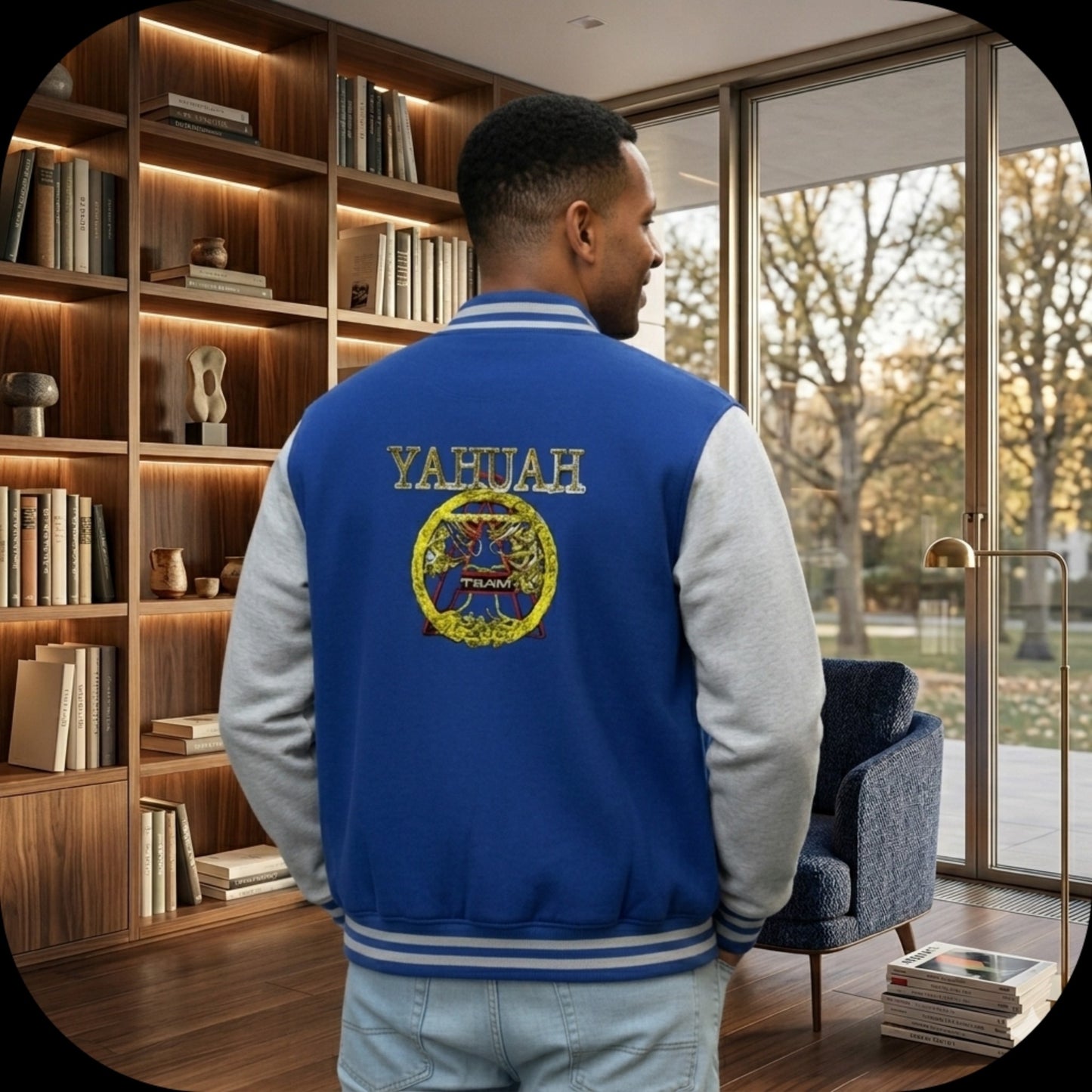 A-Team 01-01 Designer AWDis Just Hoods Heavyweight Varsity Jacket (5 colors)
