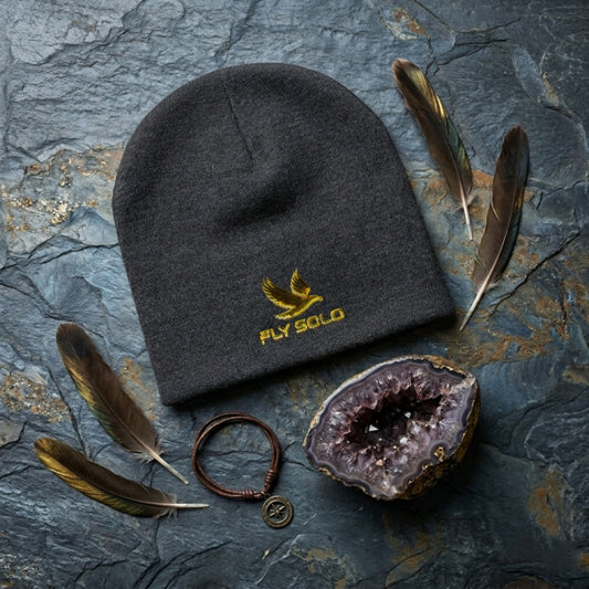Unity in Solitude (01) "Fly Solo" | Triblend Jersey Beanie | 2 colors