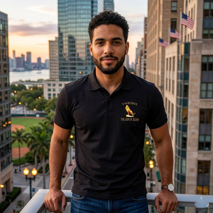 Yahusha-The Lion of Judah 01 Designer B&C Collection Unisex Premium Polo Shirt