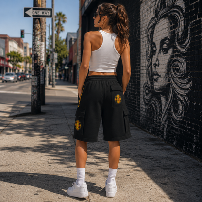 Hebrew World 01-02 Royal Radiance Heavyweight Cargo Shorts