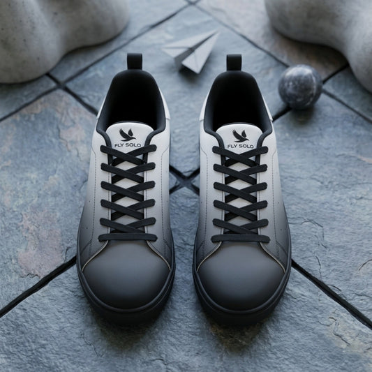 "Fly Solo" Night/Day | Men's Low Top PU Leather Sneakers